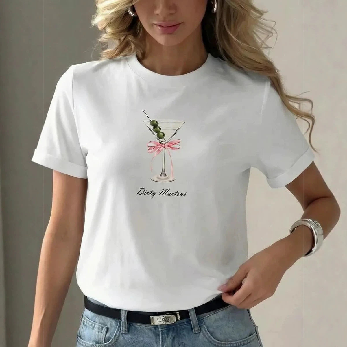 Loose Round Neck Tee