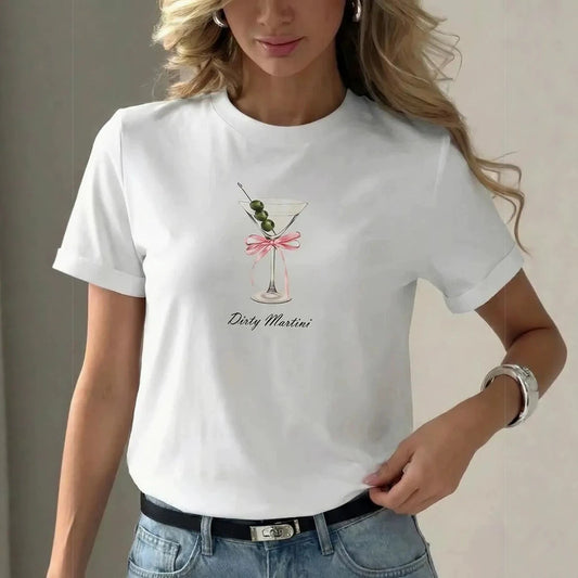 Loose Round Neck Tee