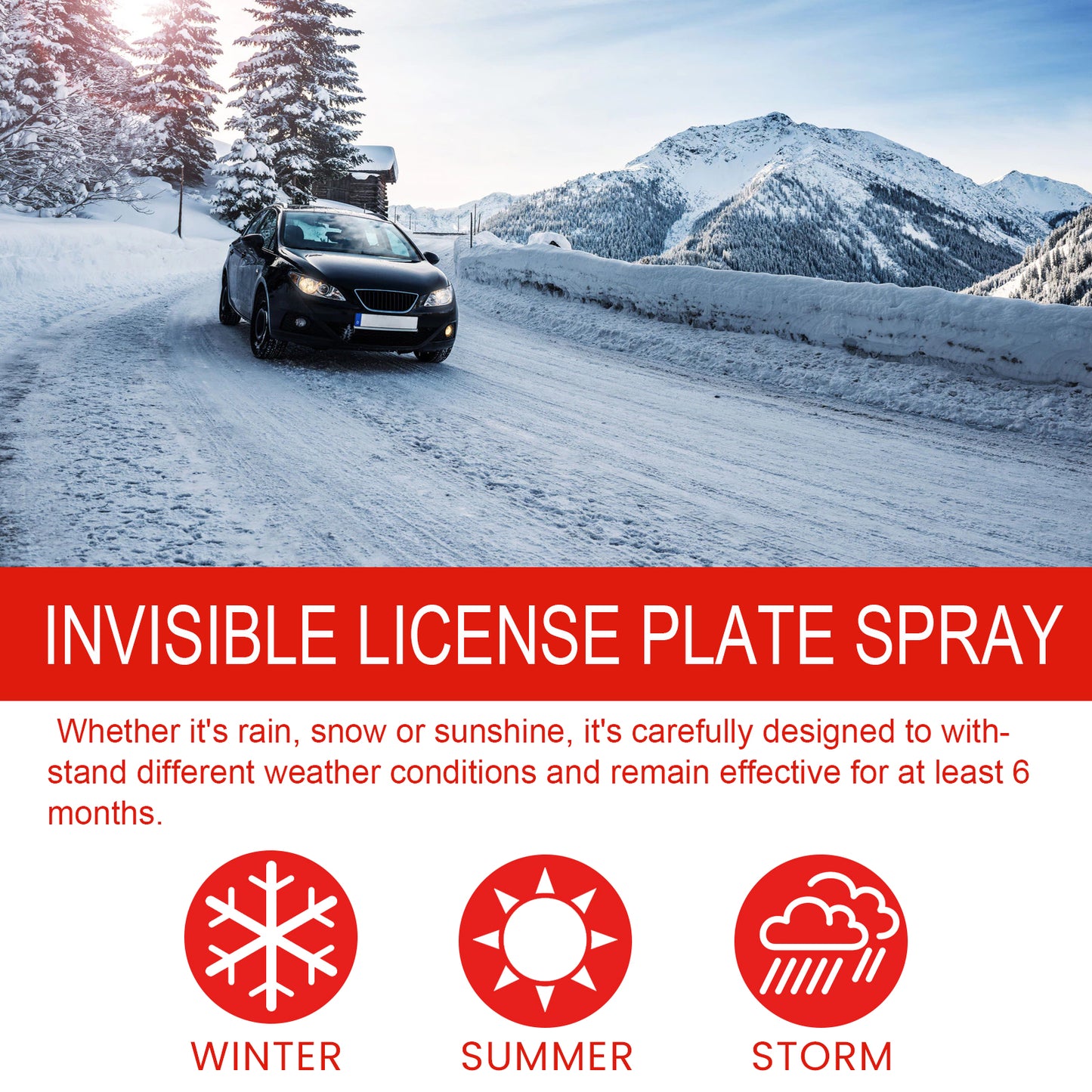 Invisible License Plate Spray, Long-Lasting And Effective Transparent Coating
