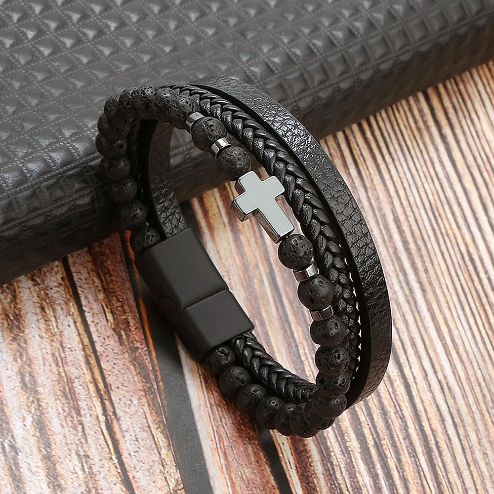 Natural Stone Stainless Steel Bracelet Tiger Eye