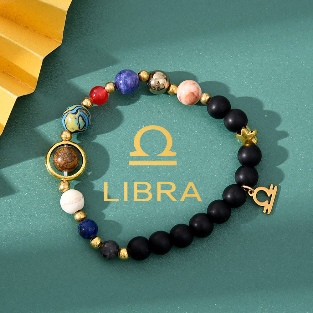 Natural Stone Beaded Tiger Eye Choose your Zodiac Sign | Attract Abundance Bracelet