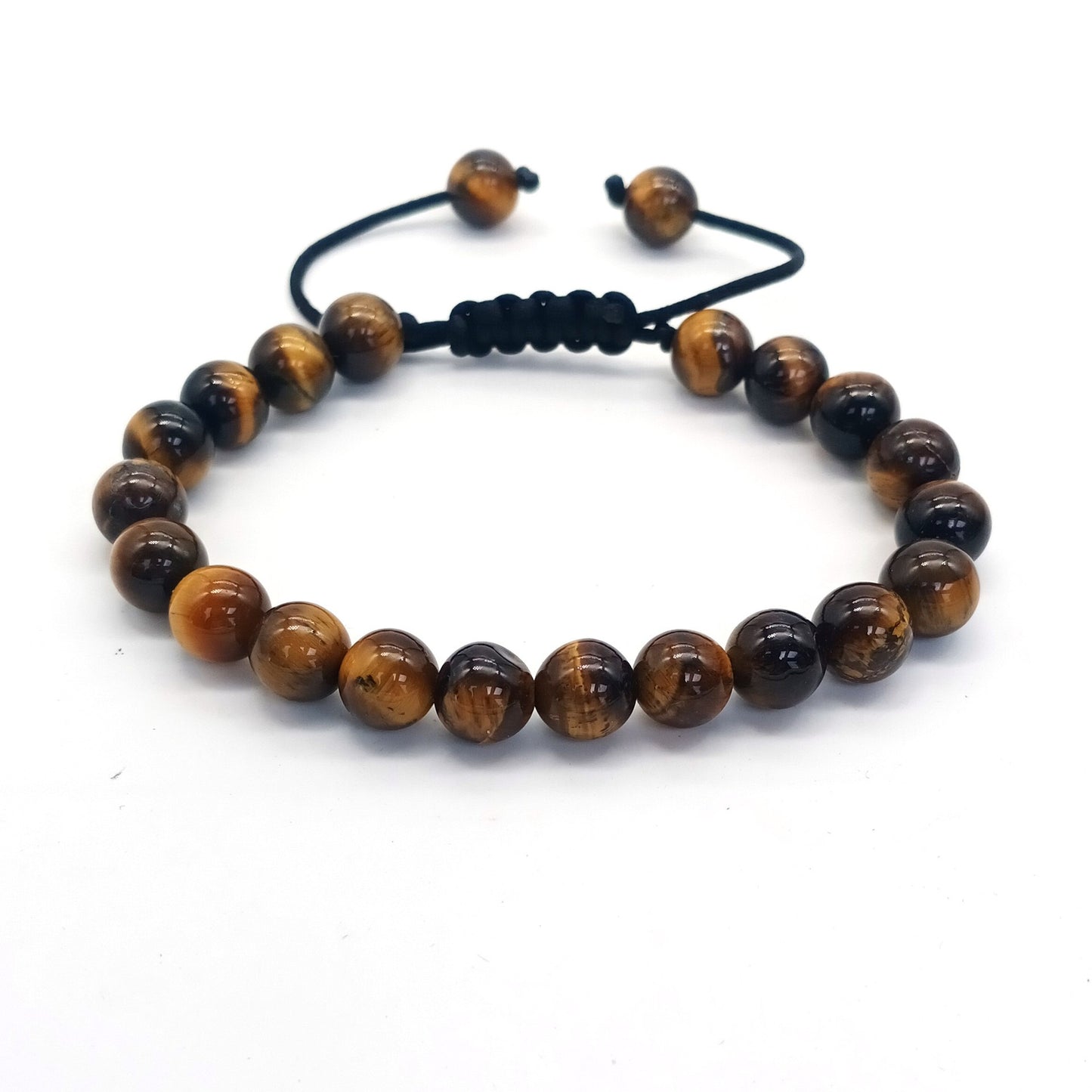 Natural Stone Beads Braided Bracelet Adjustable