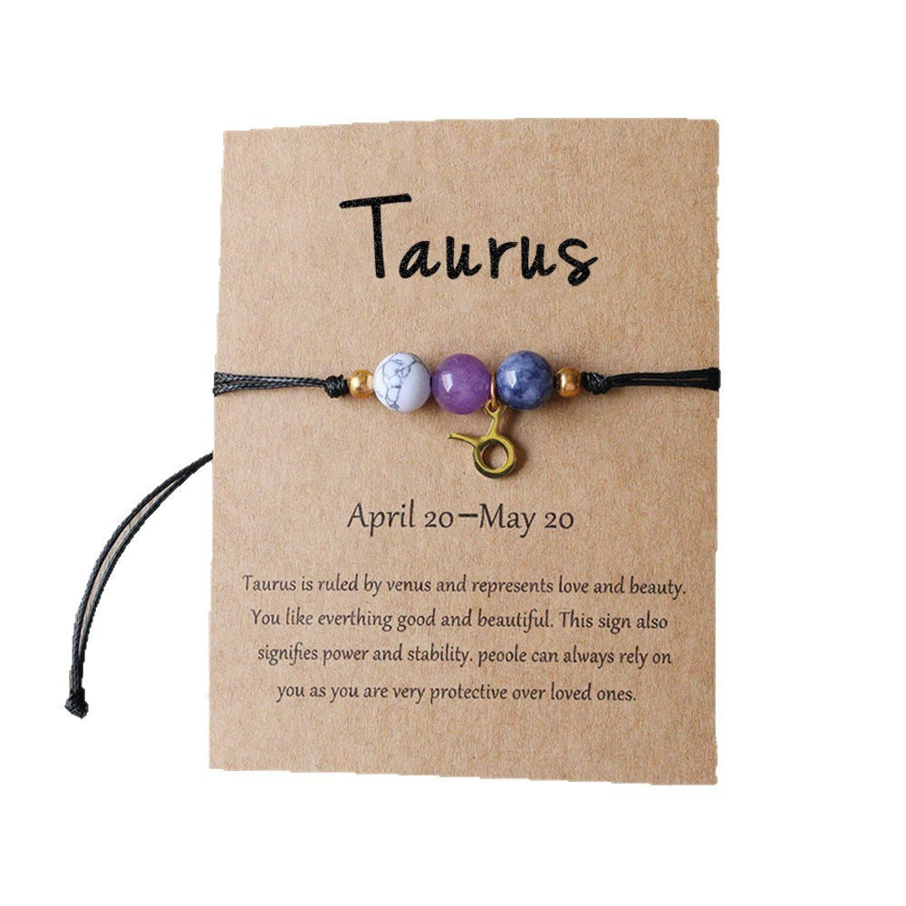 Natural Stone Beaded Tiger Eye Choose your Zodiac Sign | Attract Abundance Bracelet