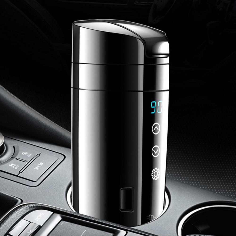Stainless Steel Car Kettle Water Heater Car Mug Travel Kettle