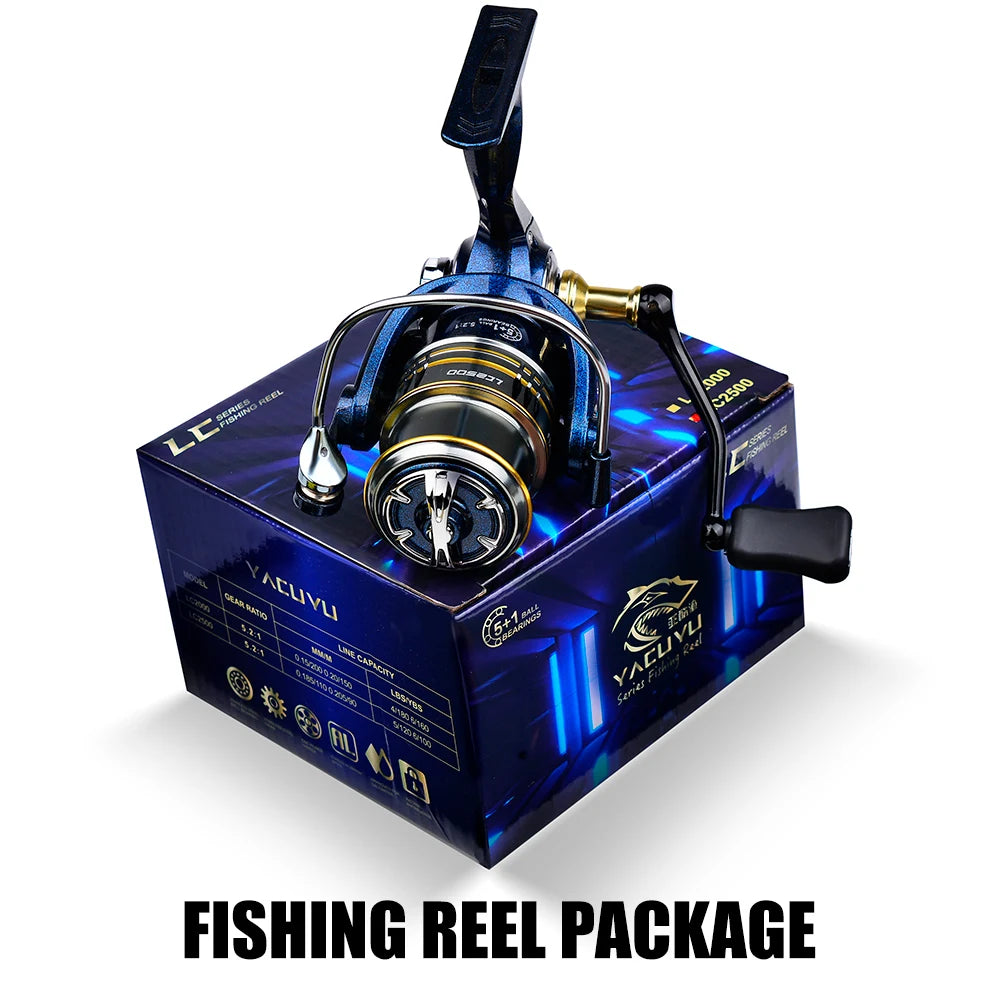 1pc Metal Spinning Wheel Speed Ratio 5.2:1 for Fishing
