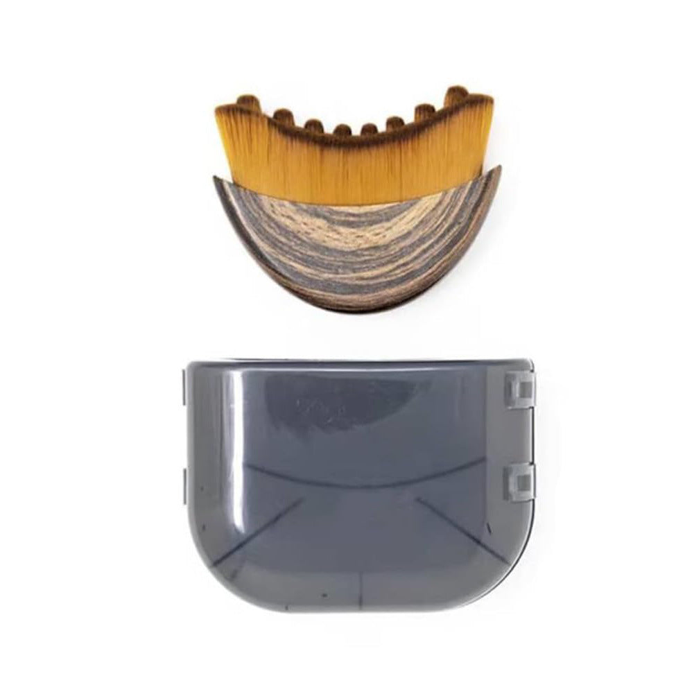 Curved Facial Contour Makeup Brush