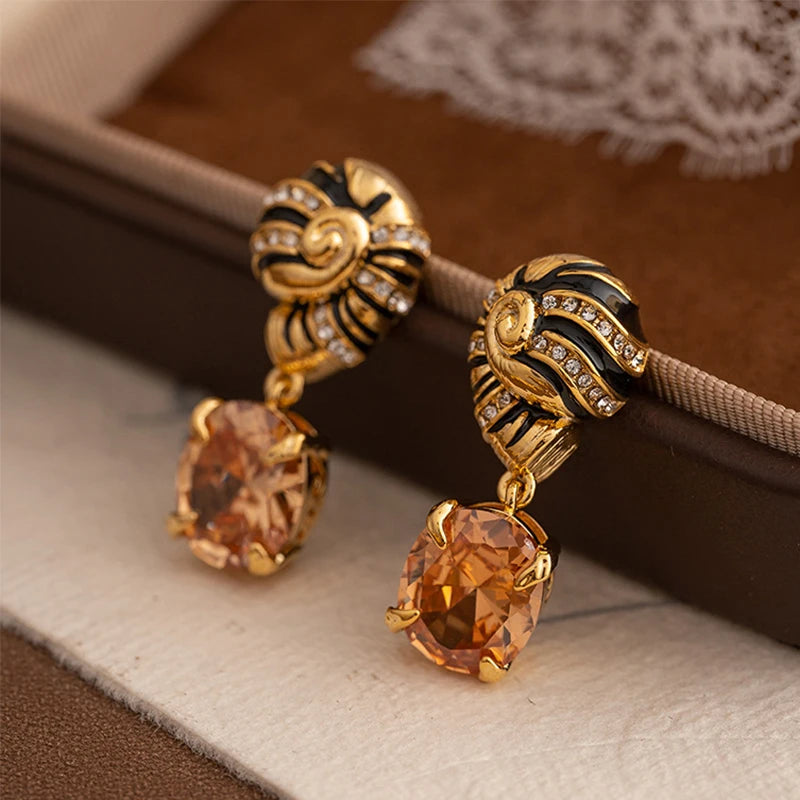 Zircon Stone Earrings