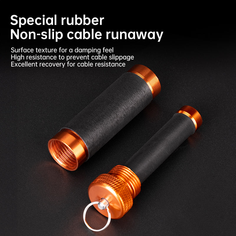 Aluminum Alloy Traction Rod – Anti-slip Rubber, Hook Line for Pulling / Knotting Fishing Tool