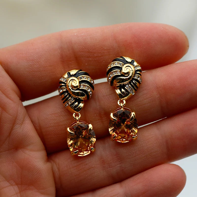 Zircon Stone Earrings