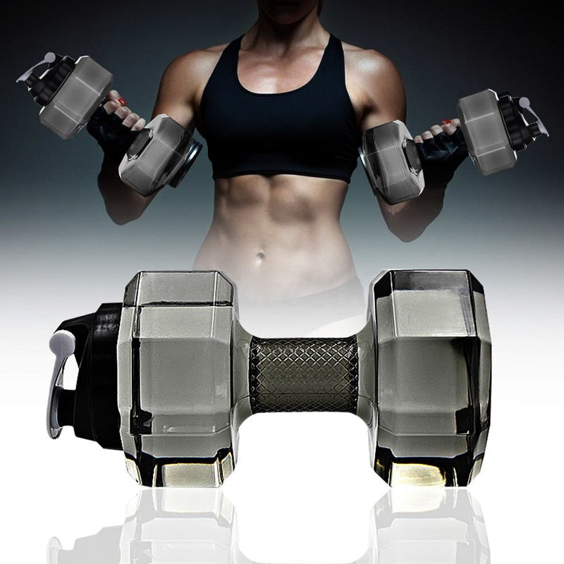 2.2L Dumbbell-Shaped Sports Water Bottle