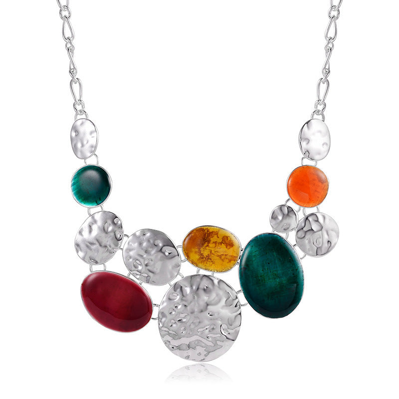 Natural Stone Color Versatile Light Luxury High Quality Necklace