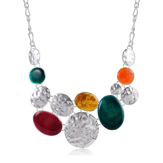 Natural Stone Color Versatile Light Luxury High Quality Necklace
