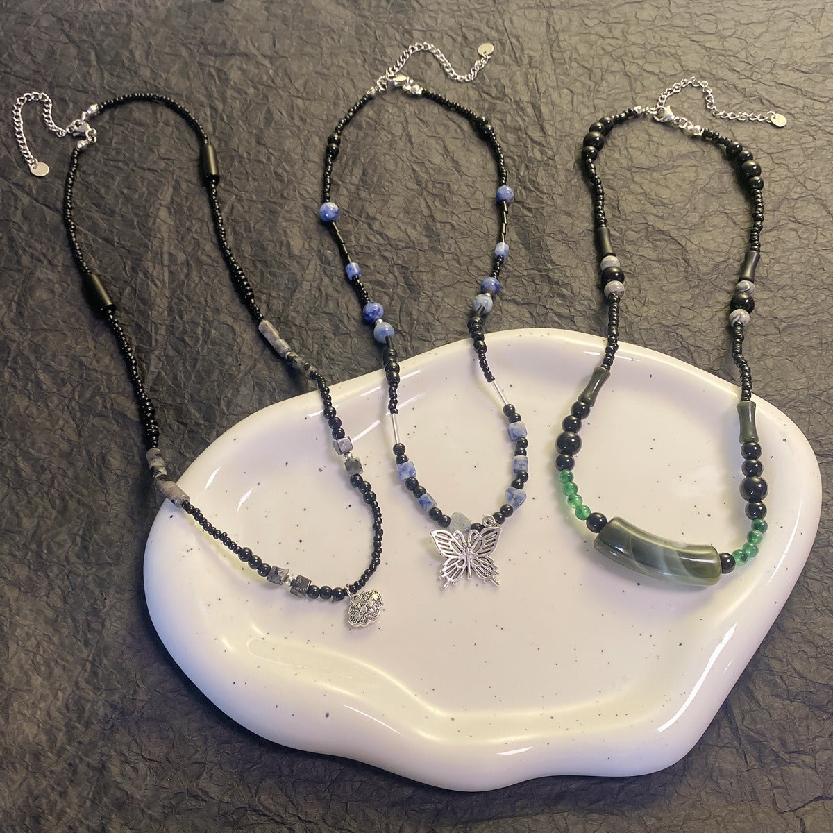 Natural Stone Beaded Necklace