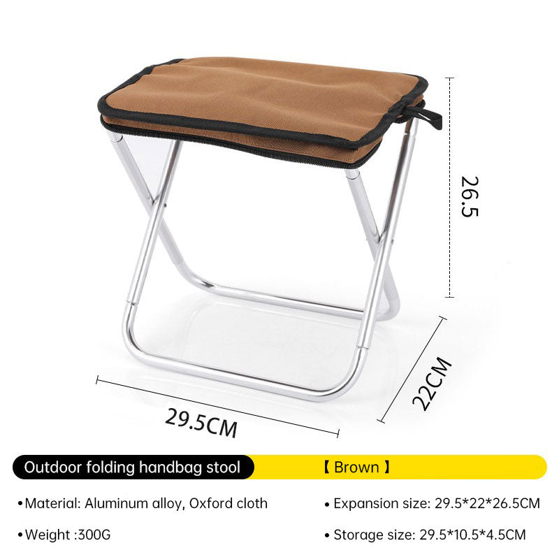 Outdoor Folding Ultra Light  Camping Chair Portable Bench Travel Self driving Camping Equipment