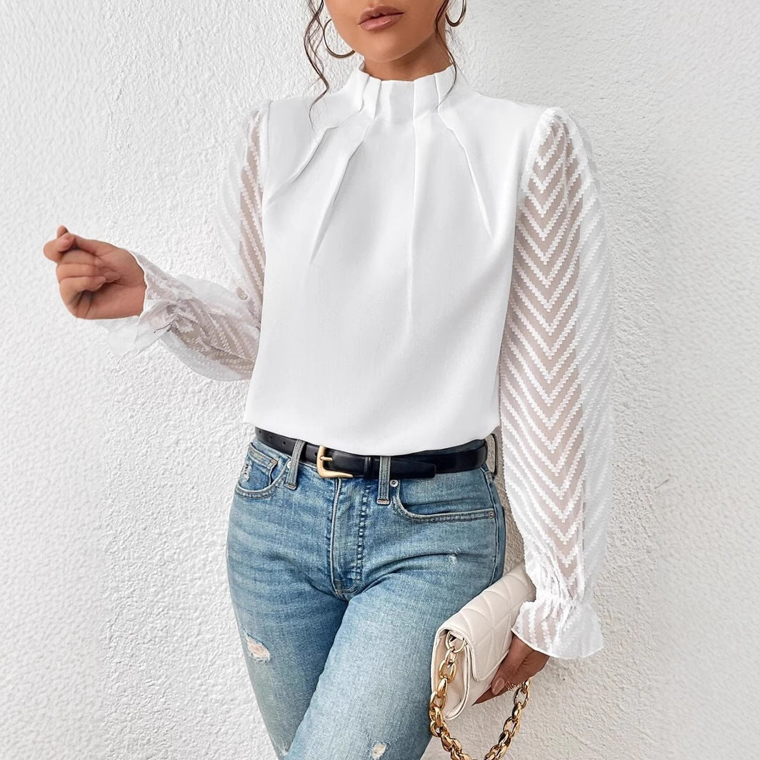 Chiffon Long Sleeve Top