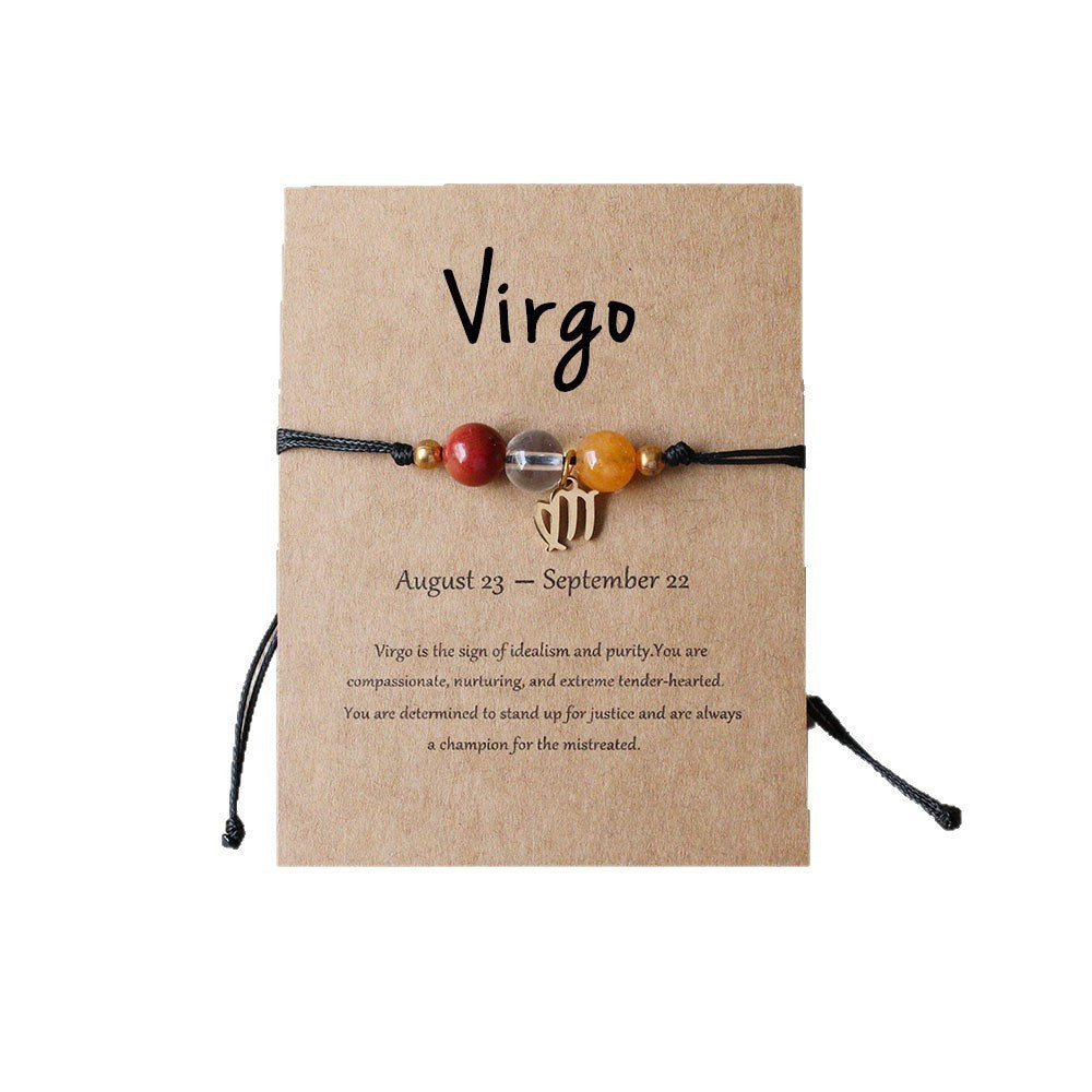 Natural Stone Beaded Tiger Eye Choose your Zodiac Sign | Attract Abundance Bracelet