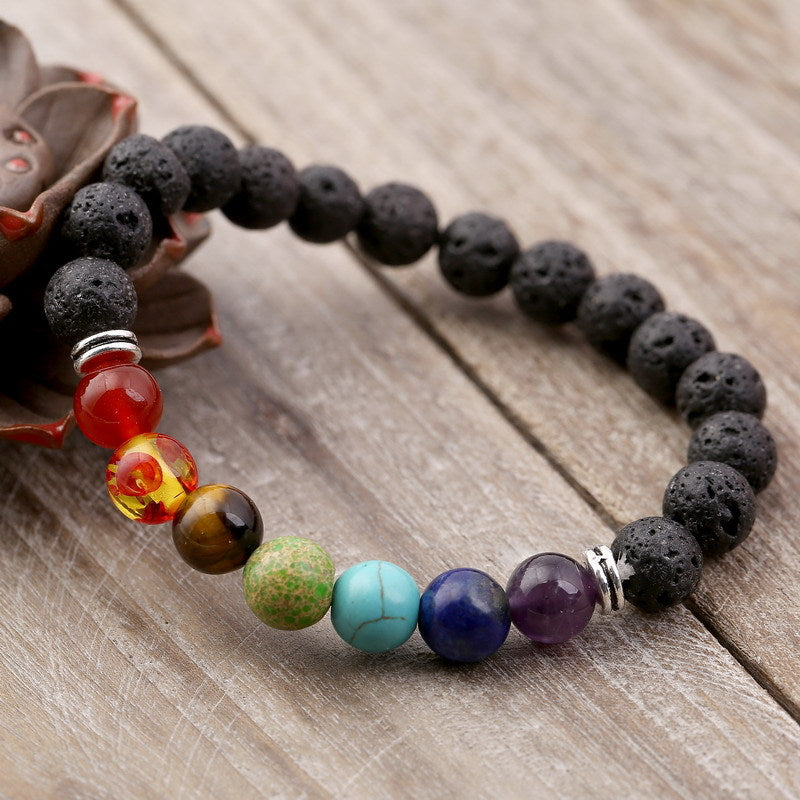 Natural Stone Beaded Bracelet for Attracting Positive Energy