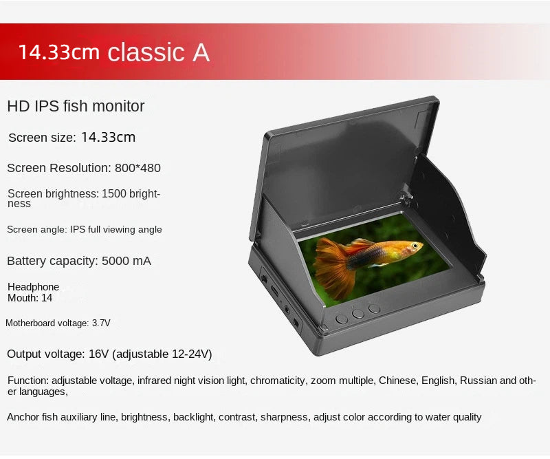 Fish Detector Small Fish Visual Underwater Clear Camera Photography Day Night Dual-use Night Vision