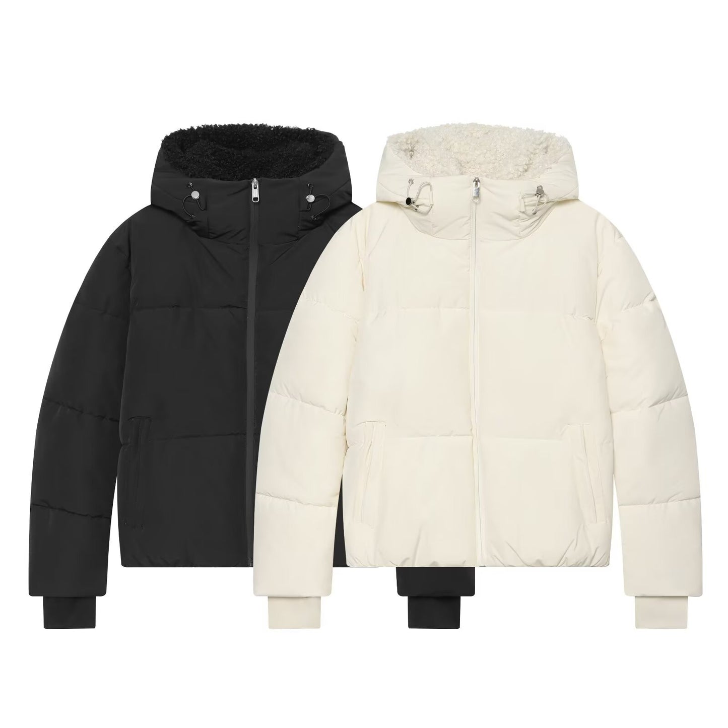 Casual Fleece Hooded Cotton Winter Jacket