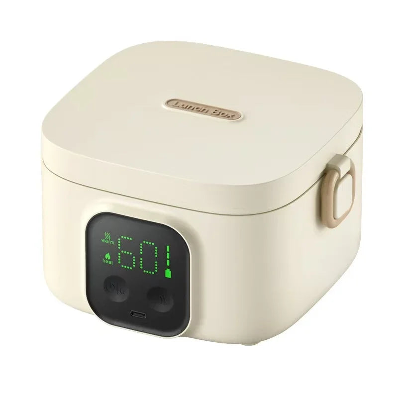 Rechargeable Water-Free Heating On-The-Go Lunch Box