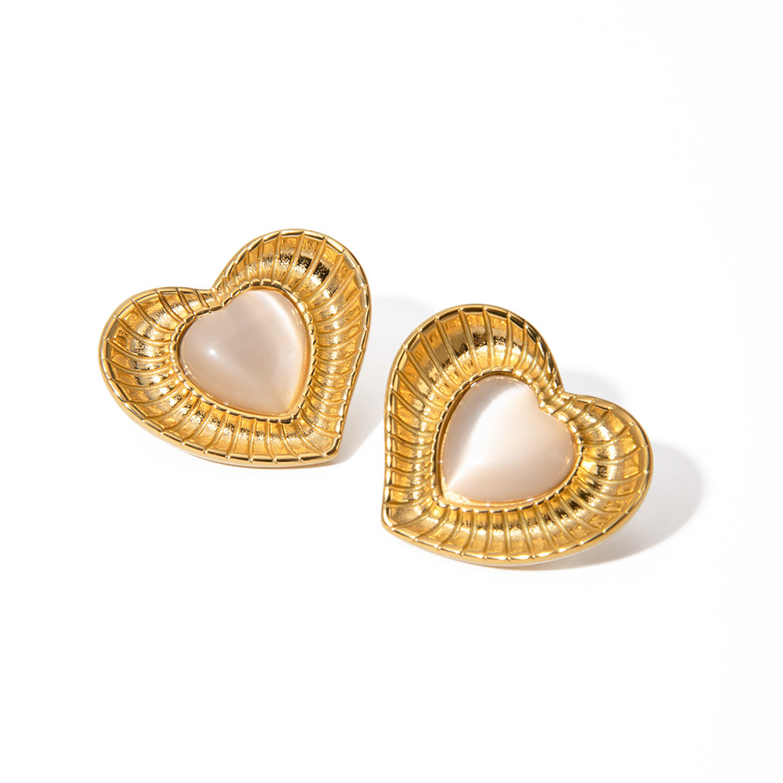 Cat-eye Natural Stone Earrings