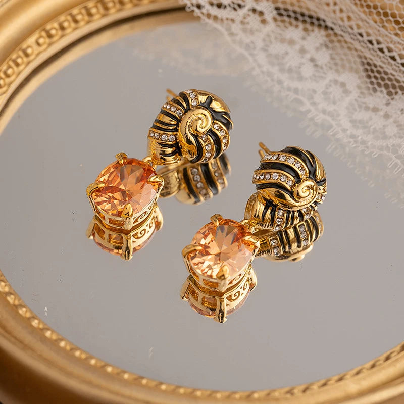 Zircon Stone Earrings