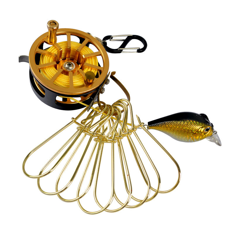 Stainless Steel Fishing Clip with Floats, 8 Clips Live Bait Hook Holder for Reel