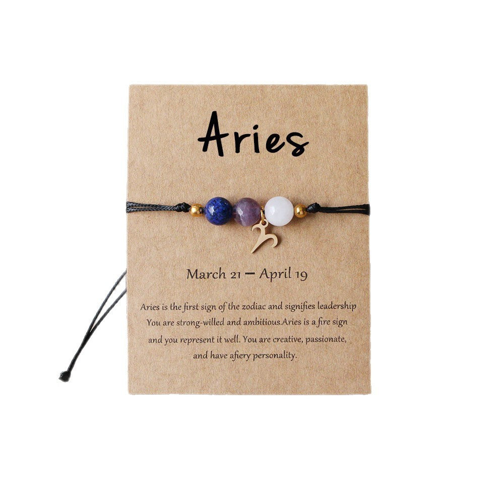 Natural Stone Beaded Tiger Eye Choose your Zodiac Sign | Attract Abundance Bracelet