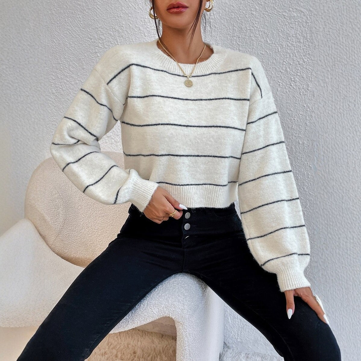 Knitted Top Sweater