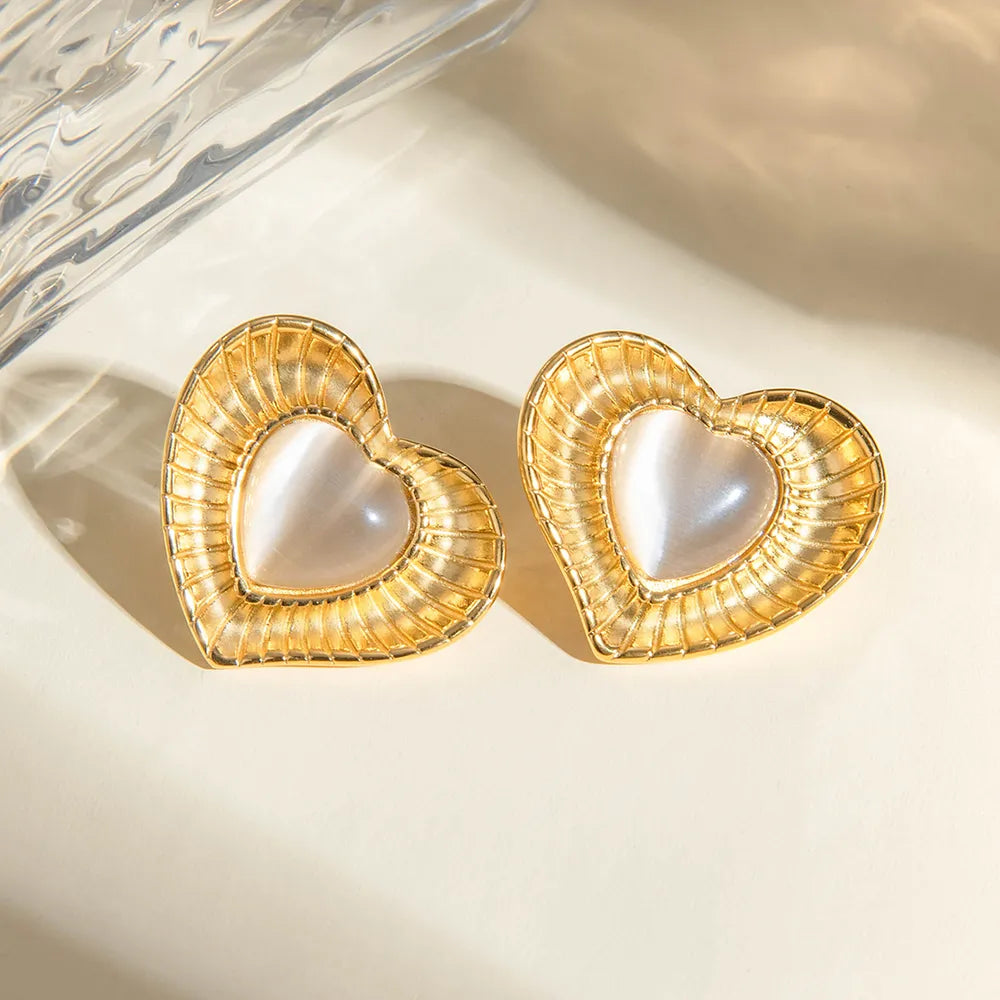 Cat-eye Natural Stone Earrings