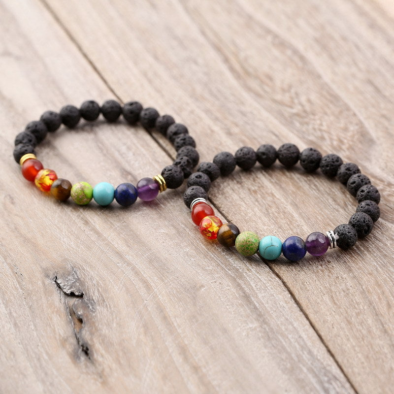 Natural Stone Beaded Bracelet for Attracting Positive Energy