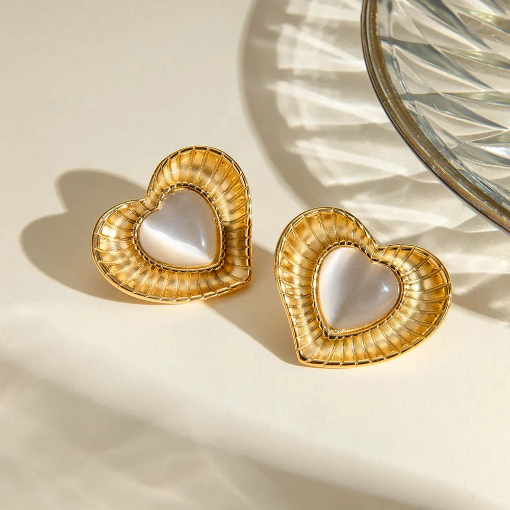 Cat-eye Natural Stone Earrings