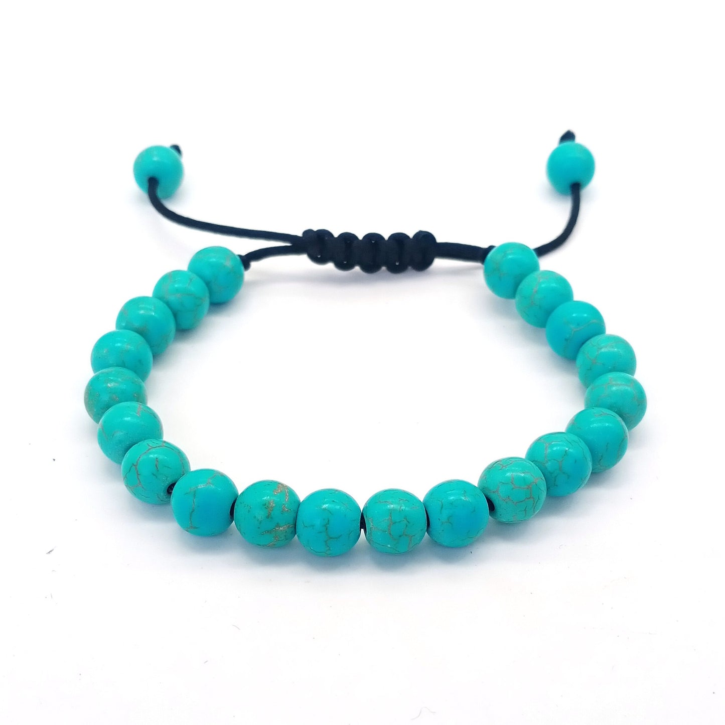 Natural Stone Beads Braided Bracelet Adjustable