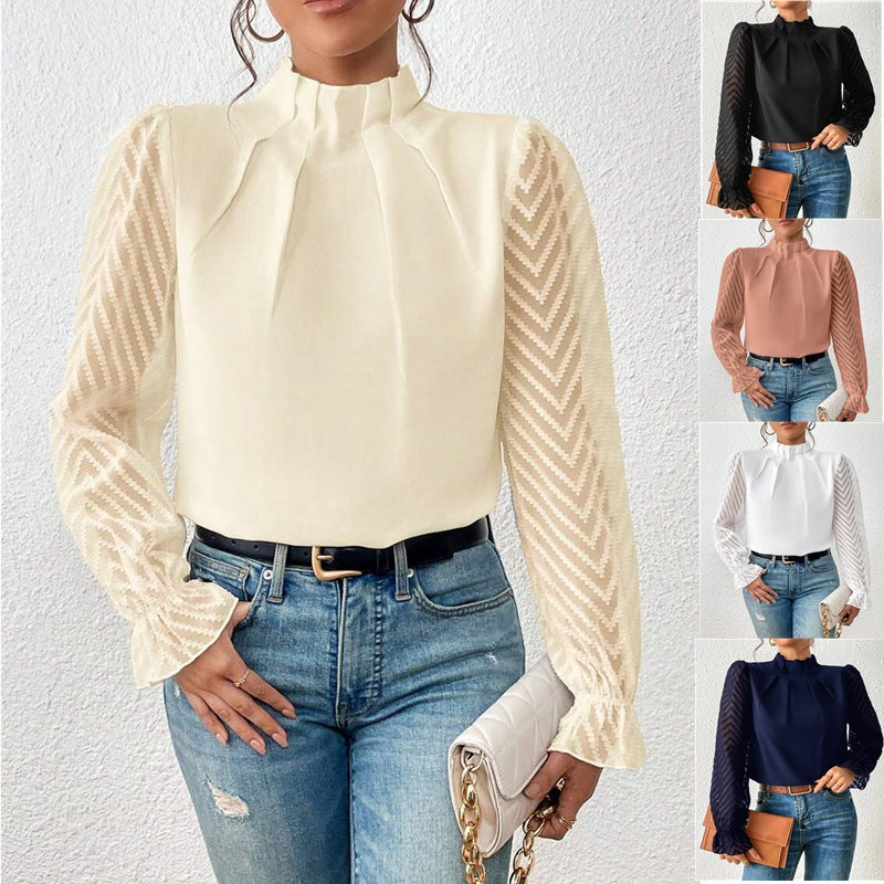 Chiffon Long Sleeve Top