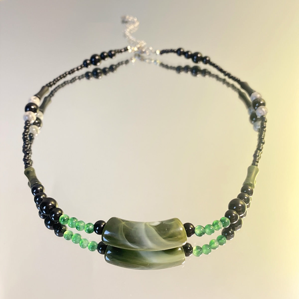 Natural Stone Beaded Necklace