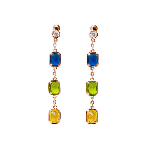Natural Stone Candy Candy Colored Earrings