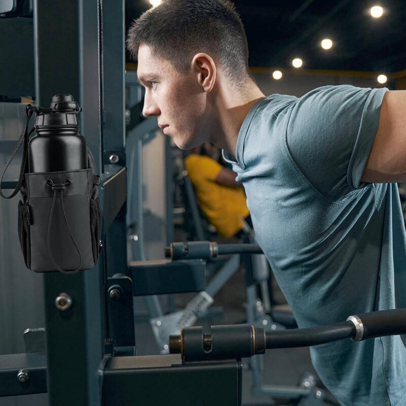 Magnetic Gym Essentials Bag with Bottle Pocket