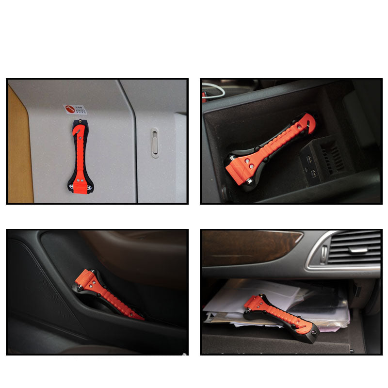 2-in-1 Car Emergency Window Hammer with Base
