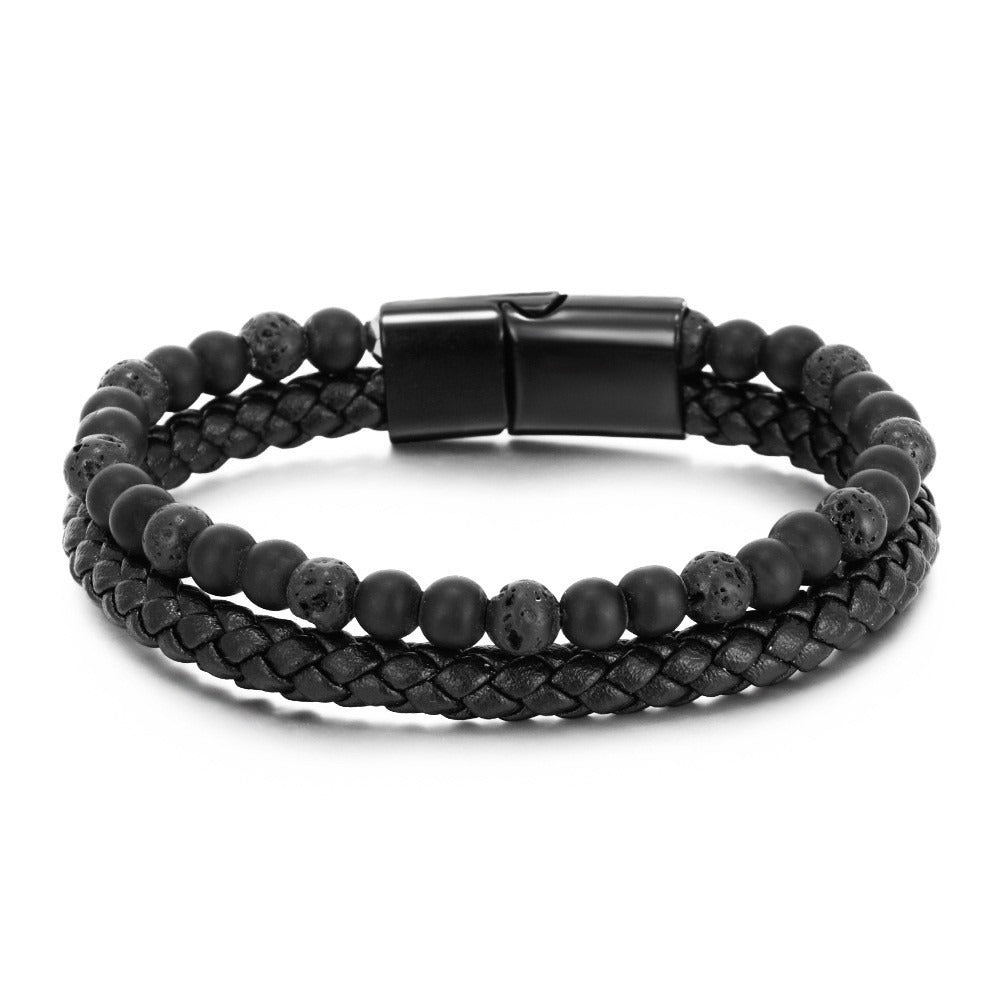 Natural Stone Tiger Eye Beaded Bracelet for Men