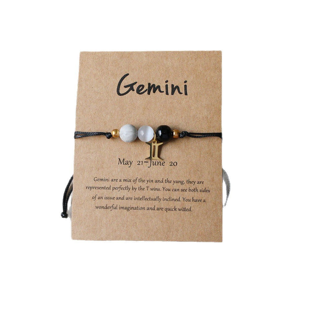 Natural Stone Beaded Tiger Eye Choose your Zodiac Sign | Attract Abundance Bracelet