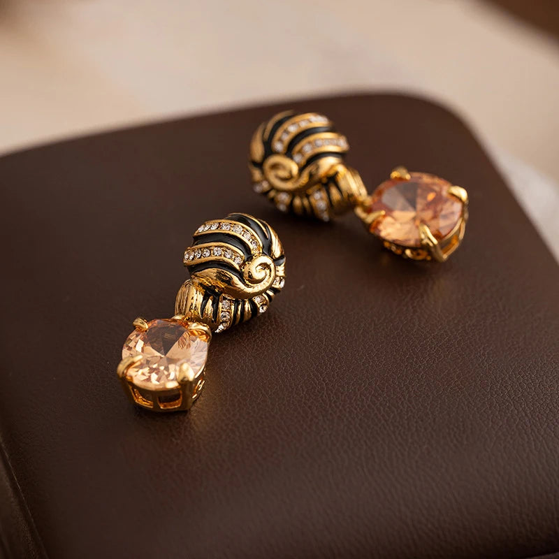 Zircon Stone Earrings