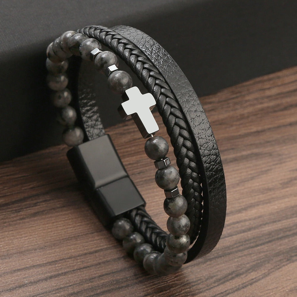 Natural Stone Stainless Steel Bracelet Tiger Eye