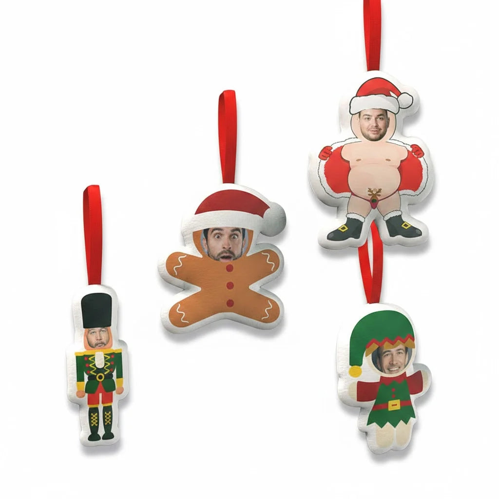 Custom Face Christmas Plush Hangings