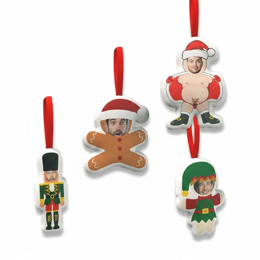 Custom Face Christmas Plush Hangings