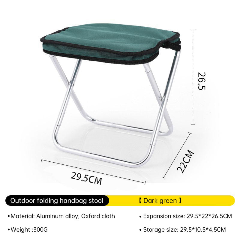 Outdoor Folding Ultra Light  Camping Chair Portable Bench Travel Self driving Camping Equipment
