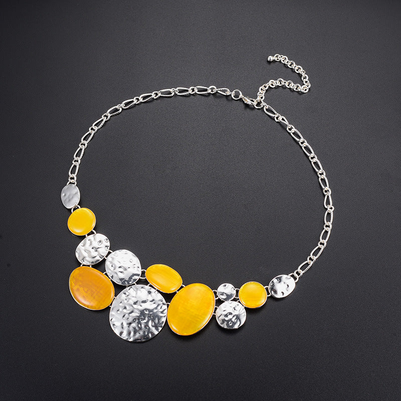 Natural Stone Color Versatile Light Luxury High Quality Necklace