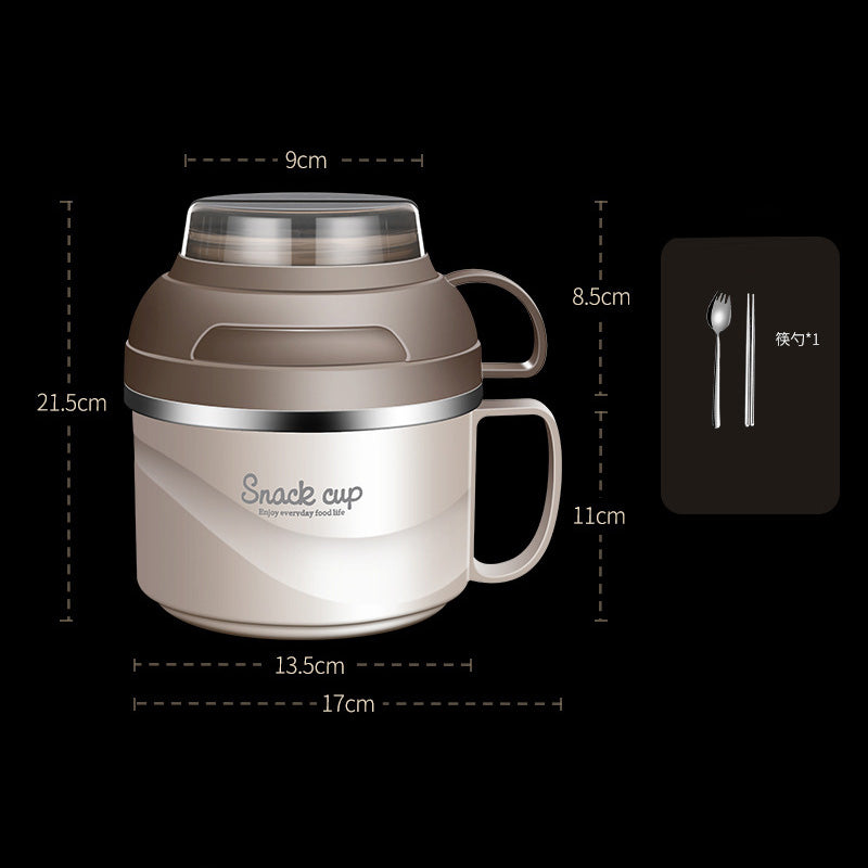 Double-Layer Large-Capacity On-The-Go Lunch Box Bento Box