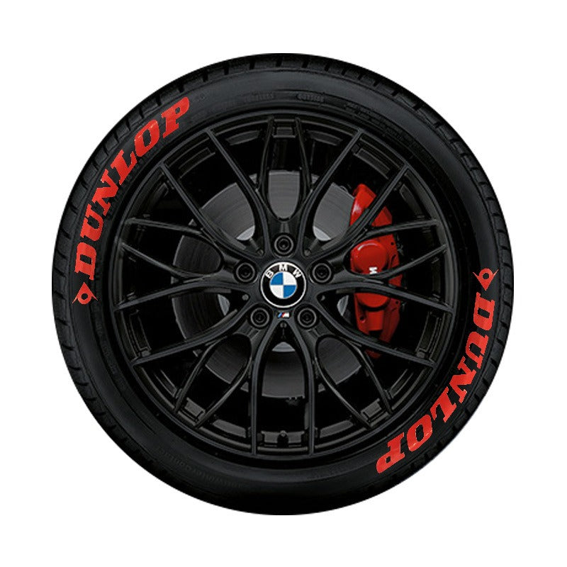 3D Adhesive Tire Letter Stickers – Colour Sets