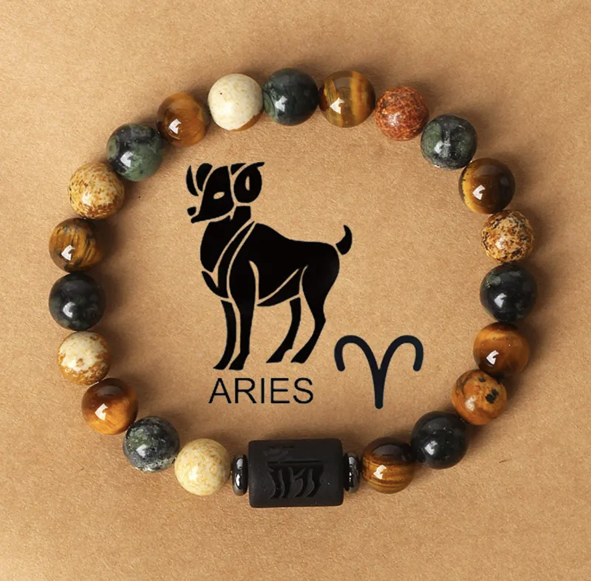 Natural Stone Beaded Tiger Eye Choose your Zodiac Sign | Attract Abundance Bracelet