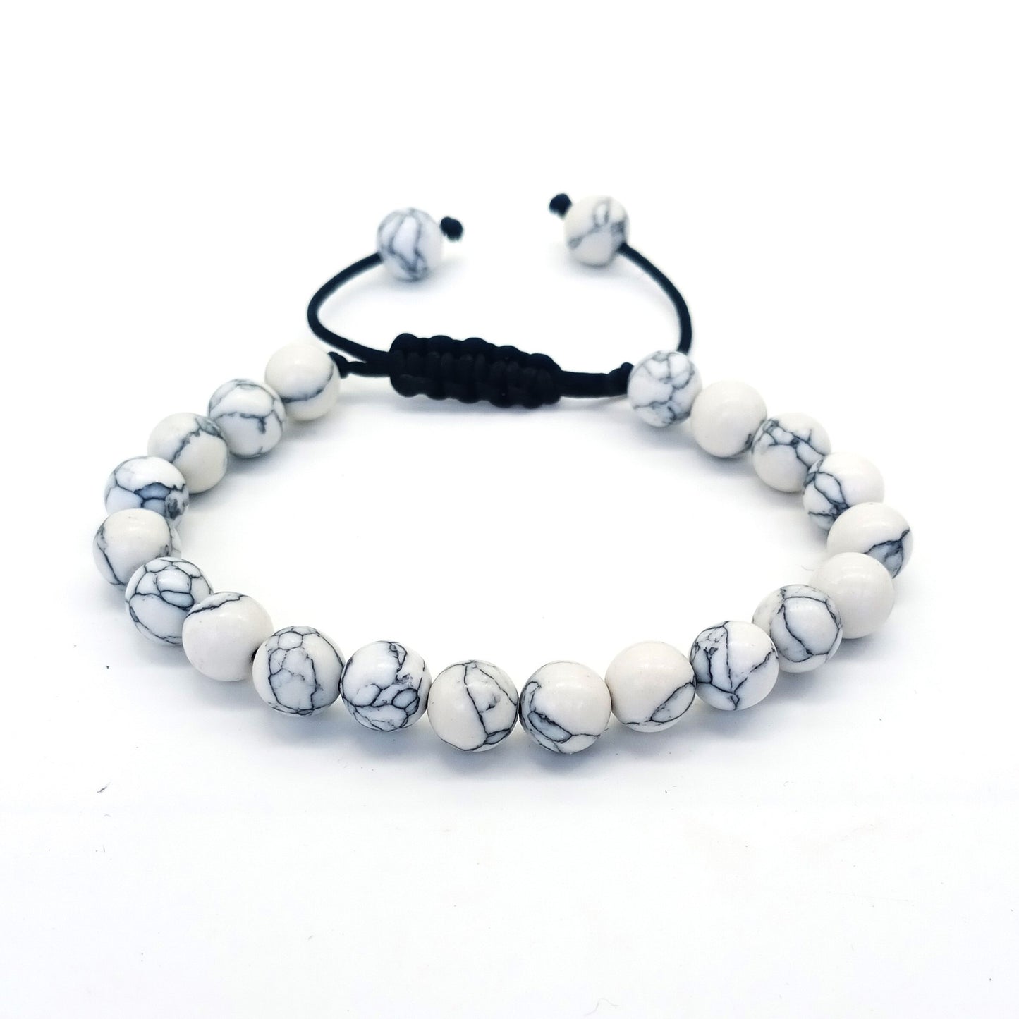 Natural Stone Beads Braided Bracelet Adjustable